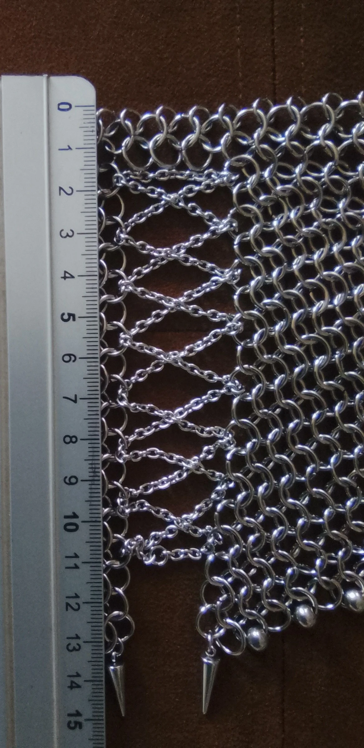Collier choker méga décolleté "lacets" chainmail européen  – photo 8